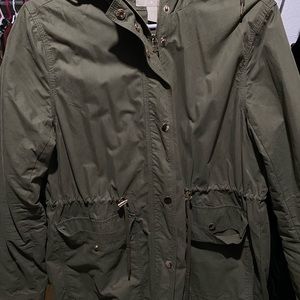 Green utility jacket